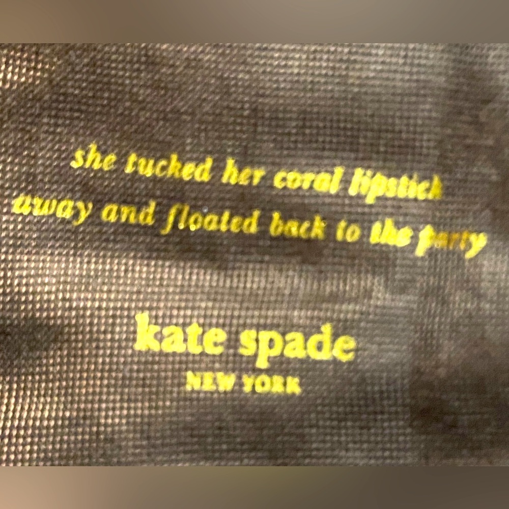 Kate Spade NY Brown Dust Bag w/Pink Drawstring Size 11.5”x13”